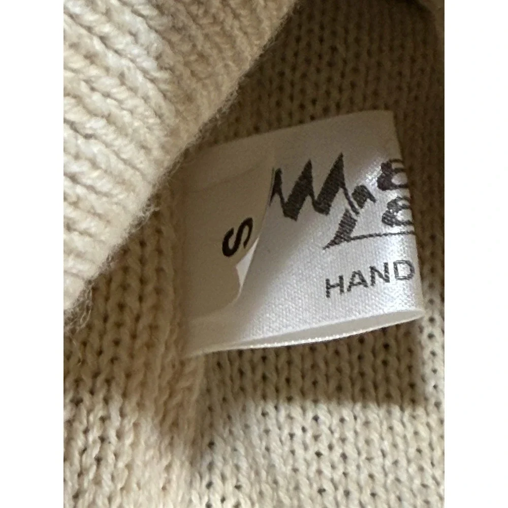 Maria Lammi Nordic Pom Beanie Hat Fair Isle Cottagecore Cozy Winter Knit